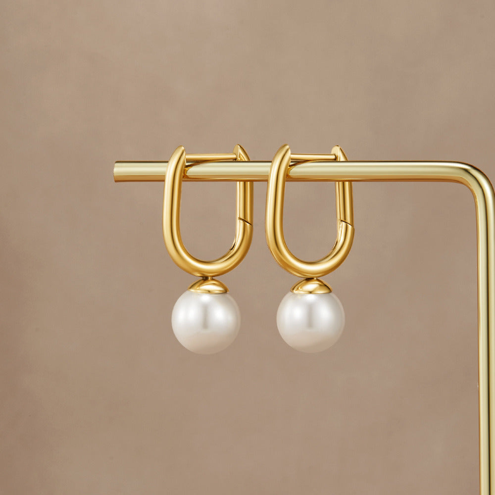 Náušnice Cora Pearl Hoop
