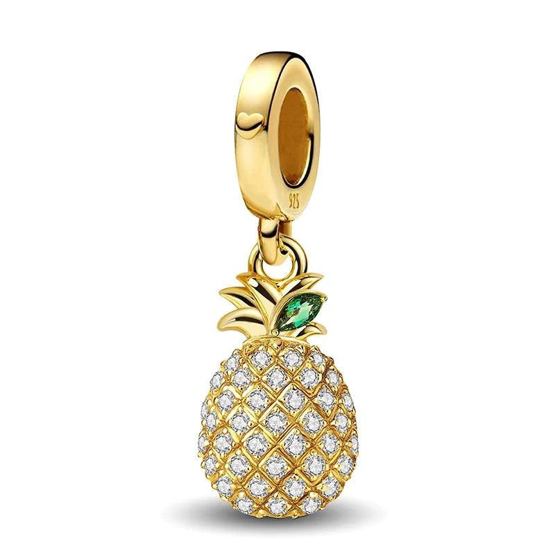 Přívěsek – Zlatý ananas – Perla Čech