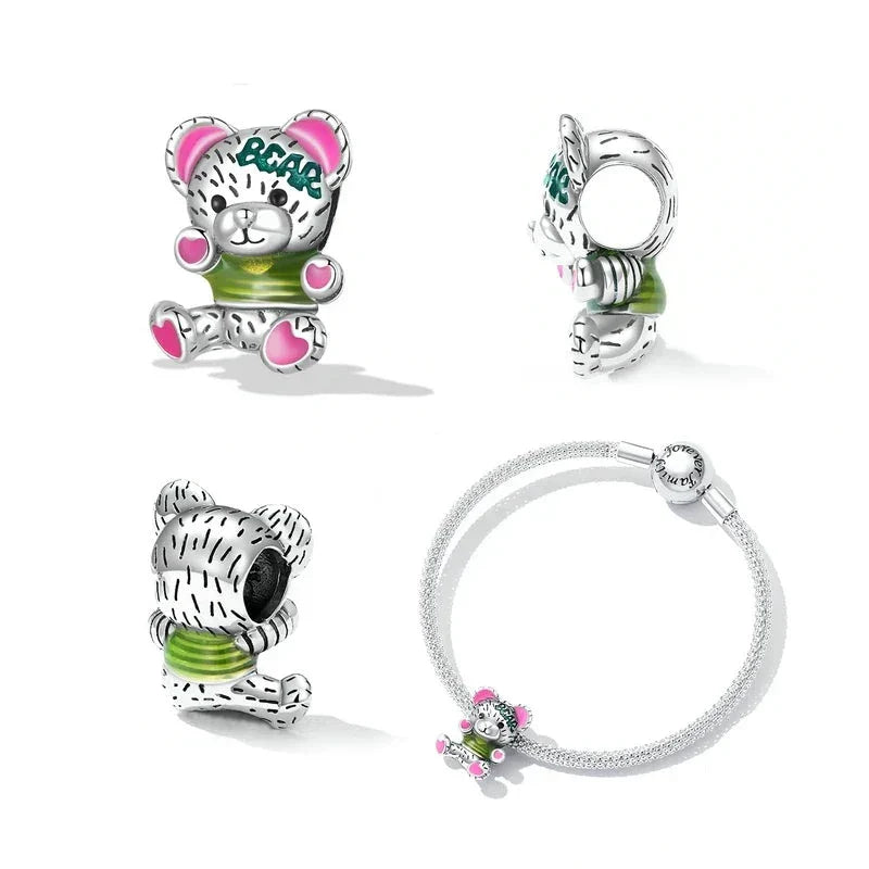 Fuzzy Teddy Bear Charm
