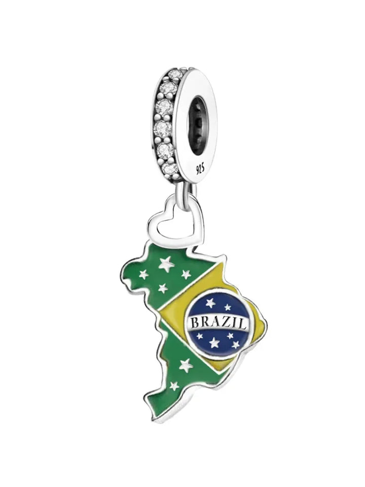 Přívěsek – Brazilská vlajka – Perla Čech