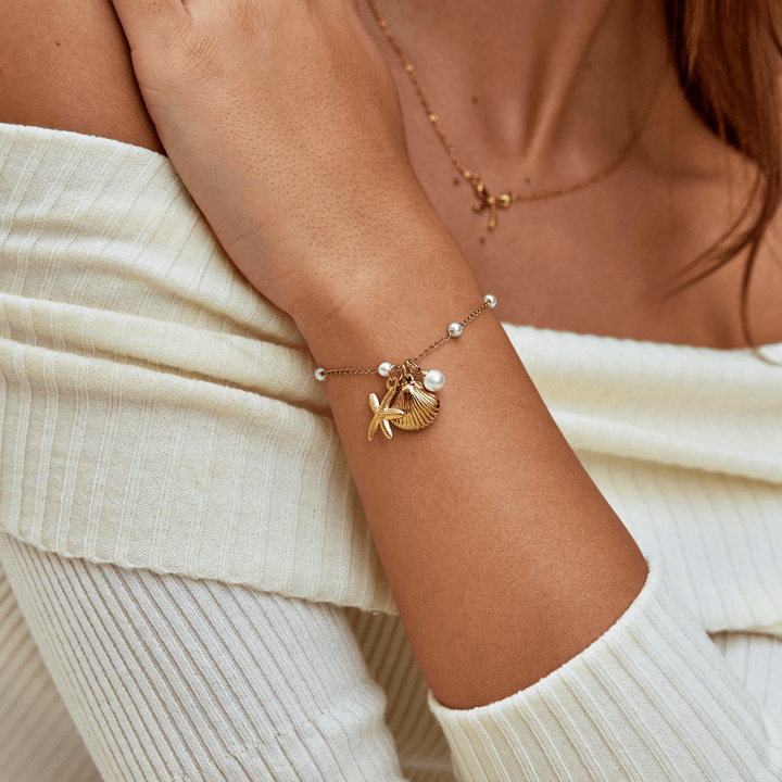 Aria Shell Charm Náramek