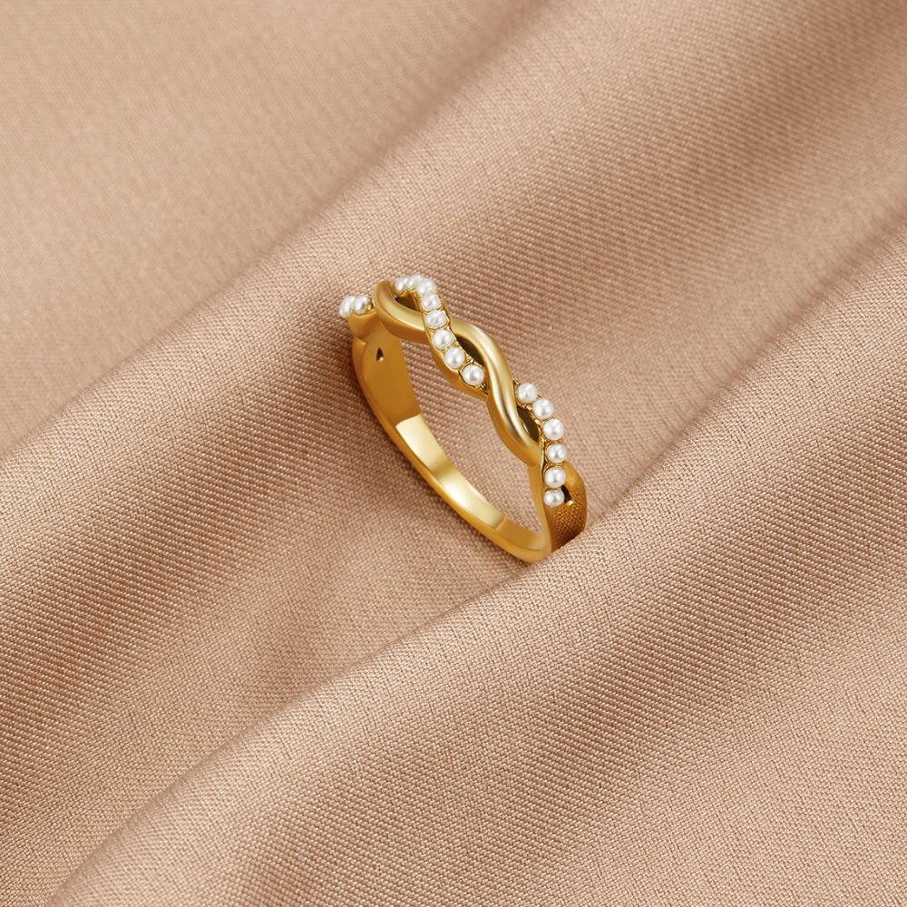 Prsten Bella Twist Pearl