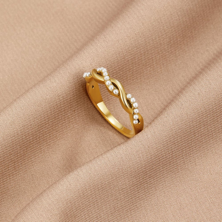 Prsten Bella Twist Pearl