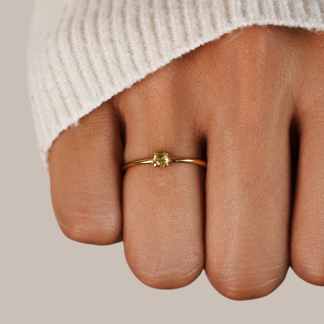 Prsten s kamenem měsíce narození pozlacený 18karátovým zlatem prsteny – prsten, Perla Čech