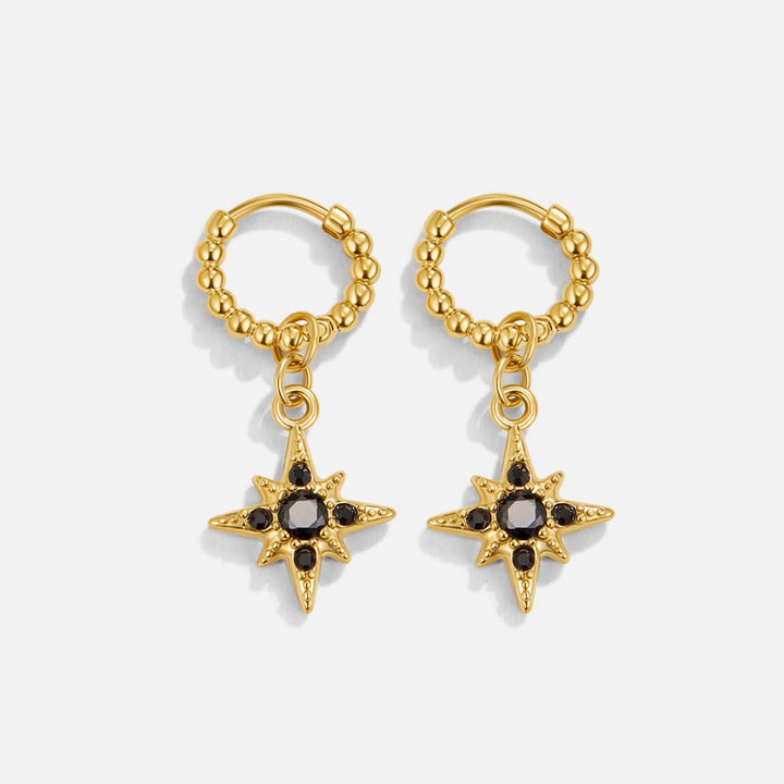 Náušnice Midnight Luxe visací kruh – náušnice, Perla Čech