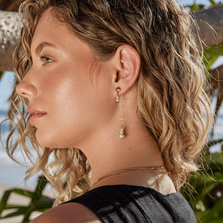 Náušnice Neesa perlový Tassel – náušnice, Perla Čech
