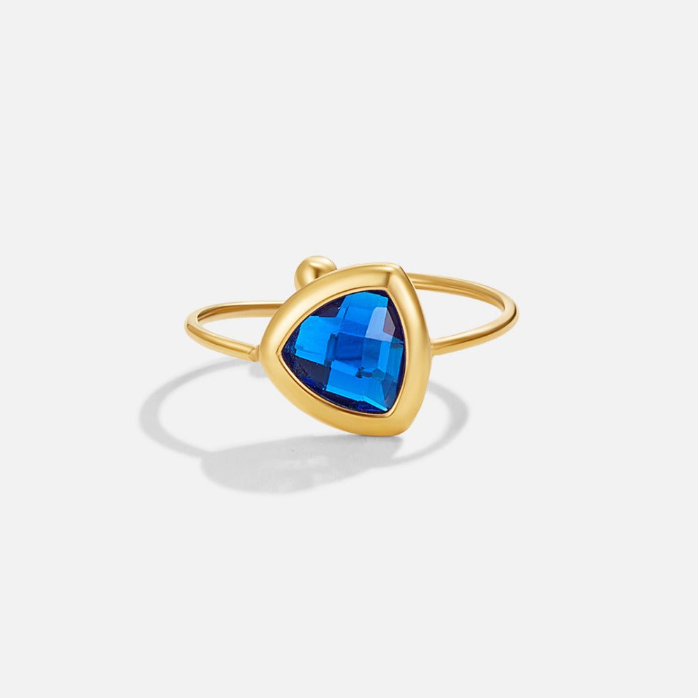 Prsten Via Sapphire modrý – prsten, Perla Čech